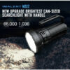 Imalent MS12 Mini-C Rechargeable Searchlight - 65,000 Lumens, 1036 Metres