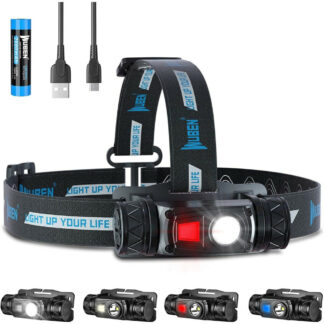 WUBEN H1 Rechargeable Headlamp - Red and White LED - 1200 Lumens-0