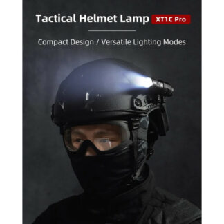 Klarus XT1C Pro Tactical Pocket Light with Red Light and Optional Helmet Mount - 1000 Lumens, 200 Metres