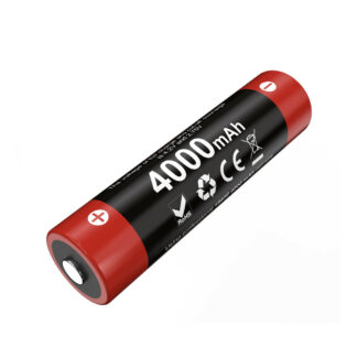 Klarus 18650 Rechargeable 4000mAh 3.6V Li-ion Battery, 18GT-40