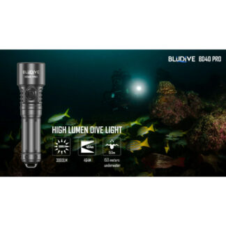 BluDive BD40 Pro Diving Light - 3000 Lumens, 150 Metres Diving Depth