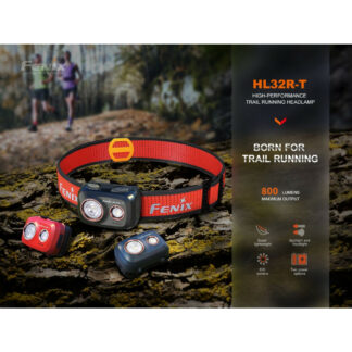 Fenix HL32R-T Rechargeable (or 3AAA) Spot and Flood Running Headlamp - 800 Lumens