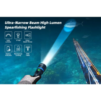 XTAR DH1 1600 Ultra-Narrow Beam Diving Light Set - 1600 Lumens