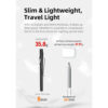 Klarus E5 Rechargeable EDC Tool Light with Magnetic Base - 470 Lumens, 41 Metres