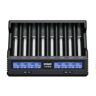 XTAR VC8S Fast Charging 8-Bay Battery Charger with PD45W Adaptor