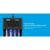 XTAR VC4SL Fast Charging 4-Bay Battery Charger and Analyser