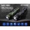 JETBeam M37 PRO Rechargeable High Performance Tactical Flashlight - 3700 Lumens, 465 Metres