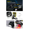 SPERAS B7 Dual-Fuel Lightweight Headlamp with Red Light - 600 Lumens, 92 Metres