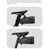 Gaciron Bird Nest 200, Bicycle Saddle Bag with Motion Sensor Tail Light - Black