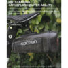 Gaciron Bird Nest 200, Bicycle Saddle Bag with Motion Sensor Tail Light - Black
