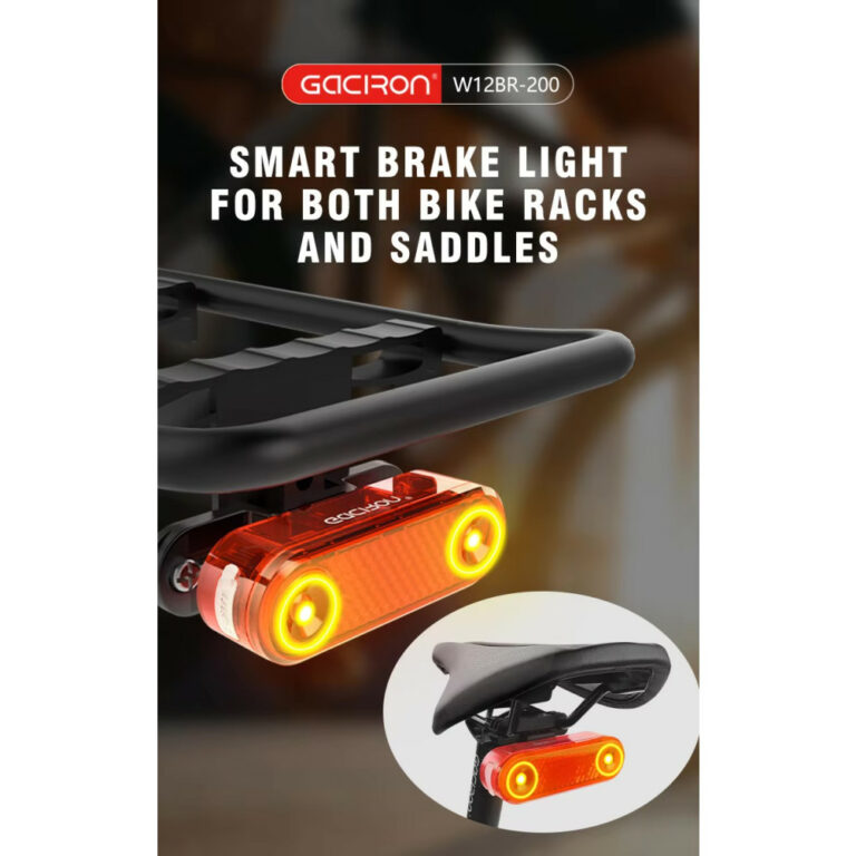 Gaciron W12BR-200 Rechargeable Smart Rear Bike Light for Saddle and ...