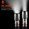 NEBO Slyde King 4K Rechargeable Zoomable Flashlight and Worklight - 4000 Lumens, 350 Metres
