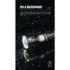 Lumintop W1 LED Rechargeable Spot/Flood Combo Flashlight with Red Light - 700 Lumens, 300 Metres