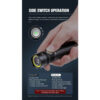 Lumintop W1 LED Rechargeable Spot/Flood Combo Flashlight with Red Light - 700 Lumens, 300 Metres