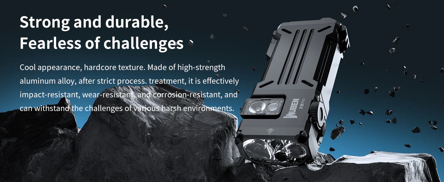 Wuben X2 Pro+ Rechargeable Flashlight - 1500 Lumens, 205 Metres