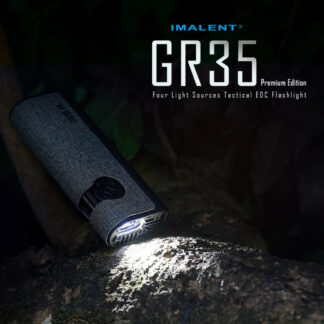 Imalent GR35 PE Rechargeable Flat Flashlight with Green Laser/ UV/Police Lights - 2800 Lumens, 426 Metres