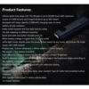 Imalent GR35 PE Rechargeable Flat Flashlight with Green Laser/ UV/Police Lights - 2800 Lumens, 426 Metres
