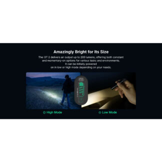 Olight i3T 2 EOS Slim AAA Tail Switch Pocket Torch -200 Lumens