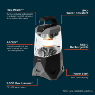 NEBO Galileo 1600 Rechargeable Lantern and Power Bank