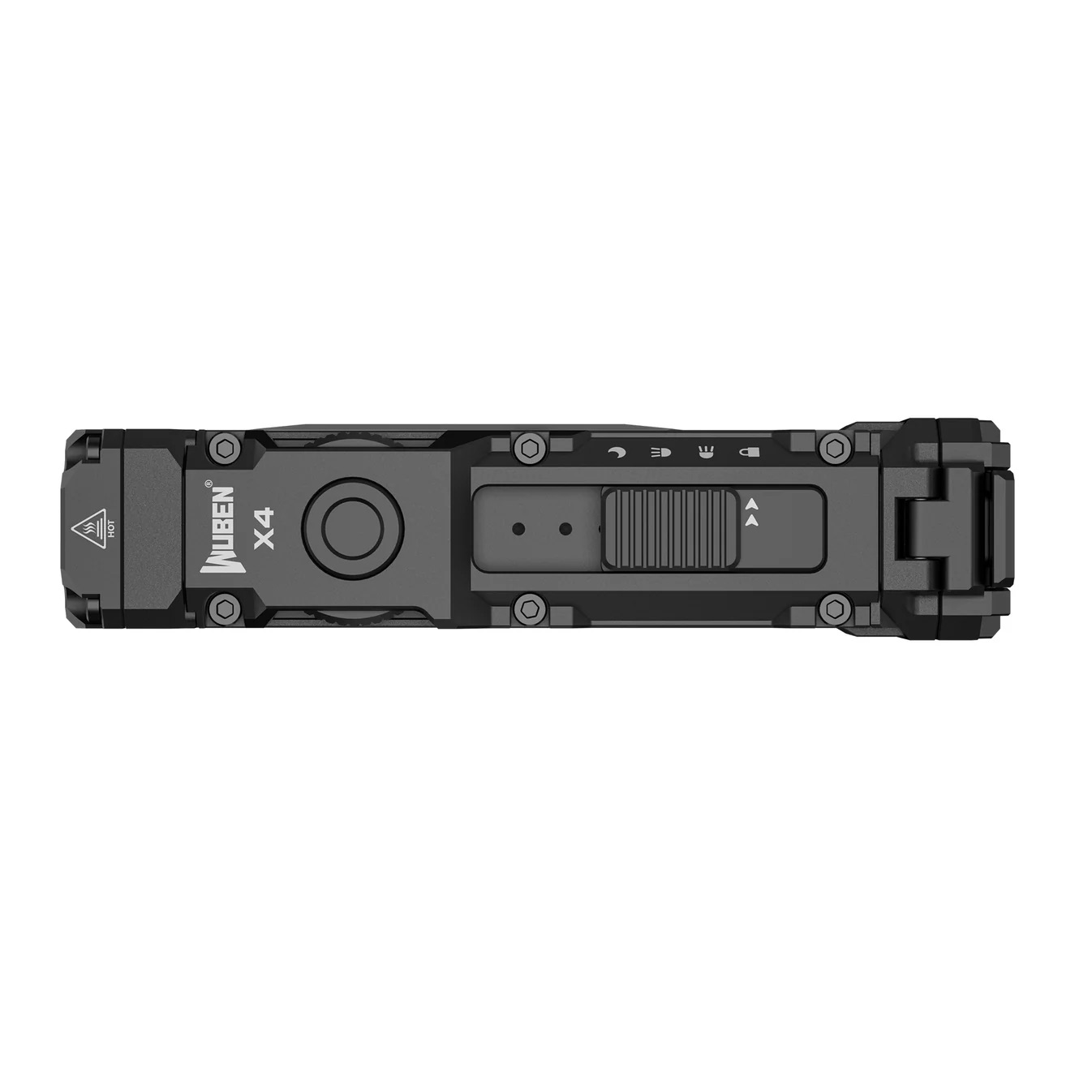 Wuben X4 Compact EDC Flashlight - 1500 Lumens, 205 Metres (Black)