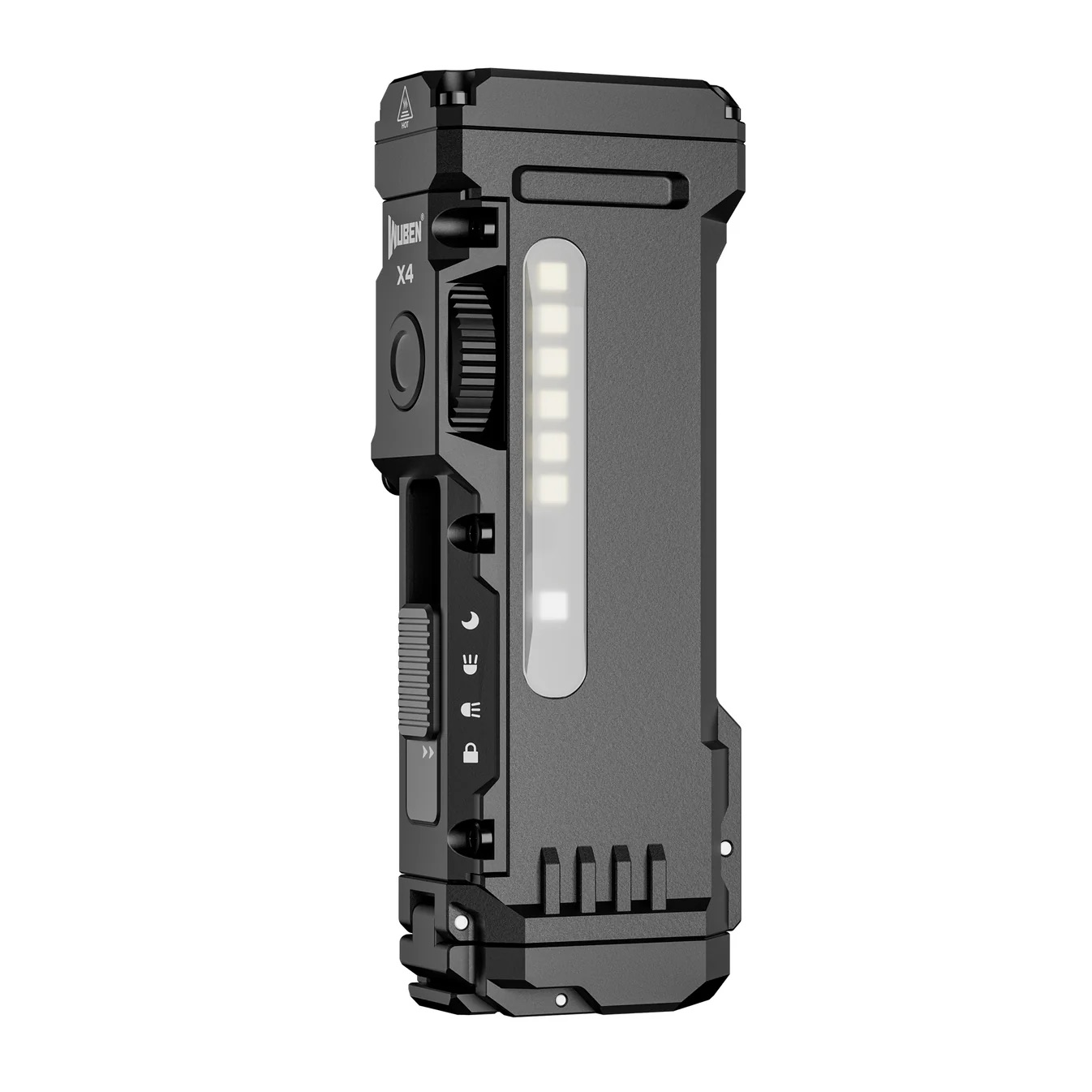 Wuben X4 Compact EDC Flashlight - 1500 Lumens, 205 Metres (Black)