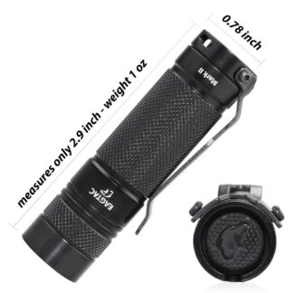 Eagtac D25C Clicky MKII EDC Flashlight - 800 Lumens, 128 Metres