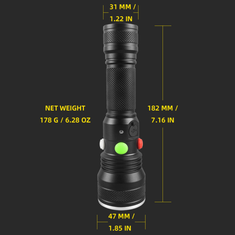Led Signal Torch Tri Colour Rail Signal Flashlight – White/Green/Red | LED Torch Shop