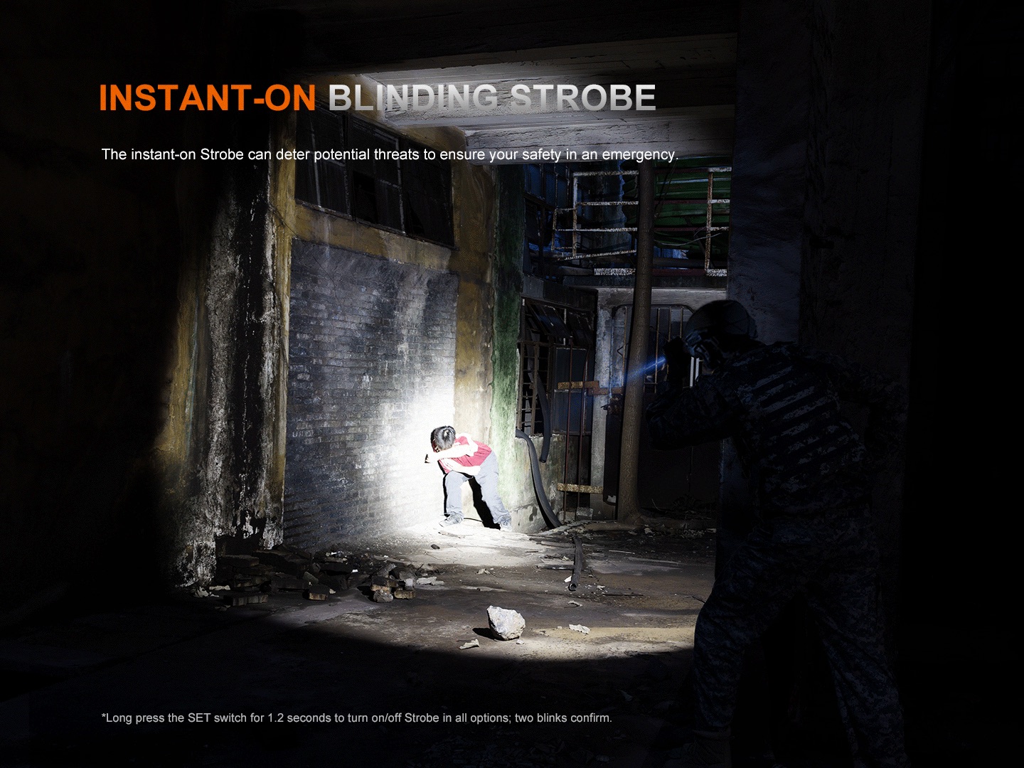 Fenix PD36R ACE LED USB-C Rechargeable Flashlight - 3000 Lumens, 415 Metres