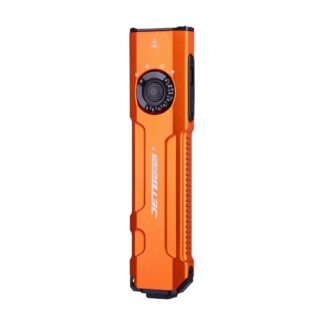 JETBeam E26-UV KUNAI Rechargeable Pocket Flashlight with 365nm UV and 5mW Green Laser, 2000 Lumens - Dynamic Orange