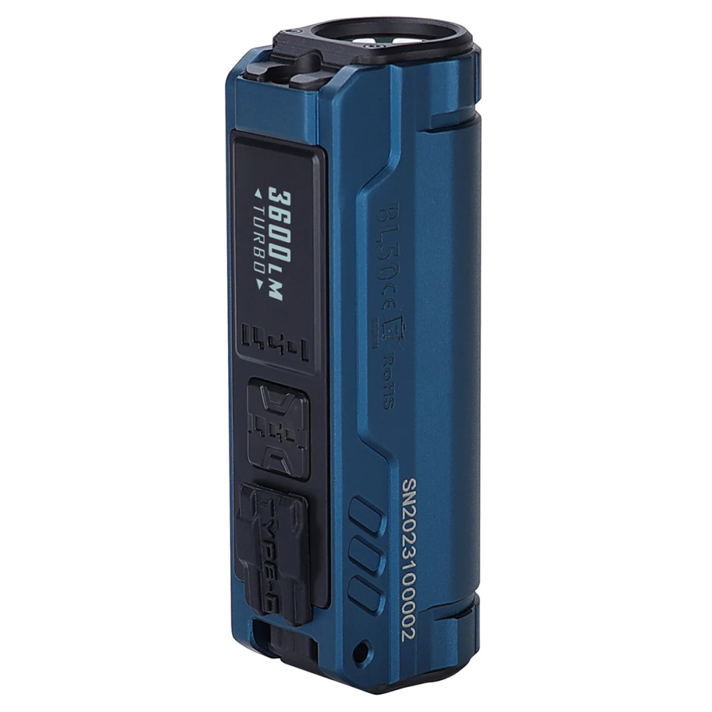 Lampe Torche Imalent BL50 Mini - 3600 Lumens + UV 365nm, Rechargeable USB-C, Couleur Verte
