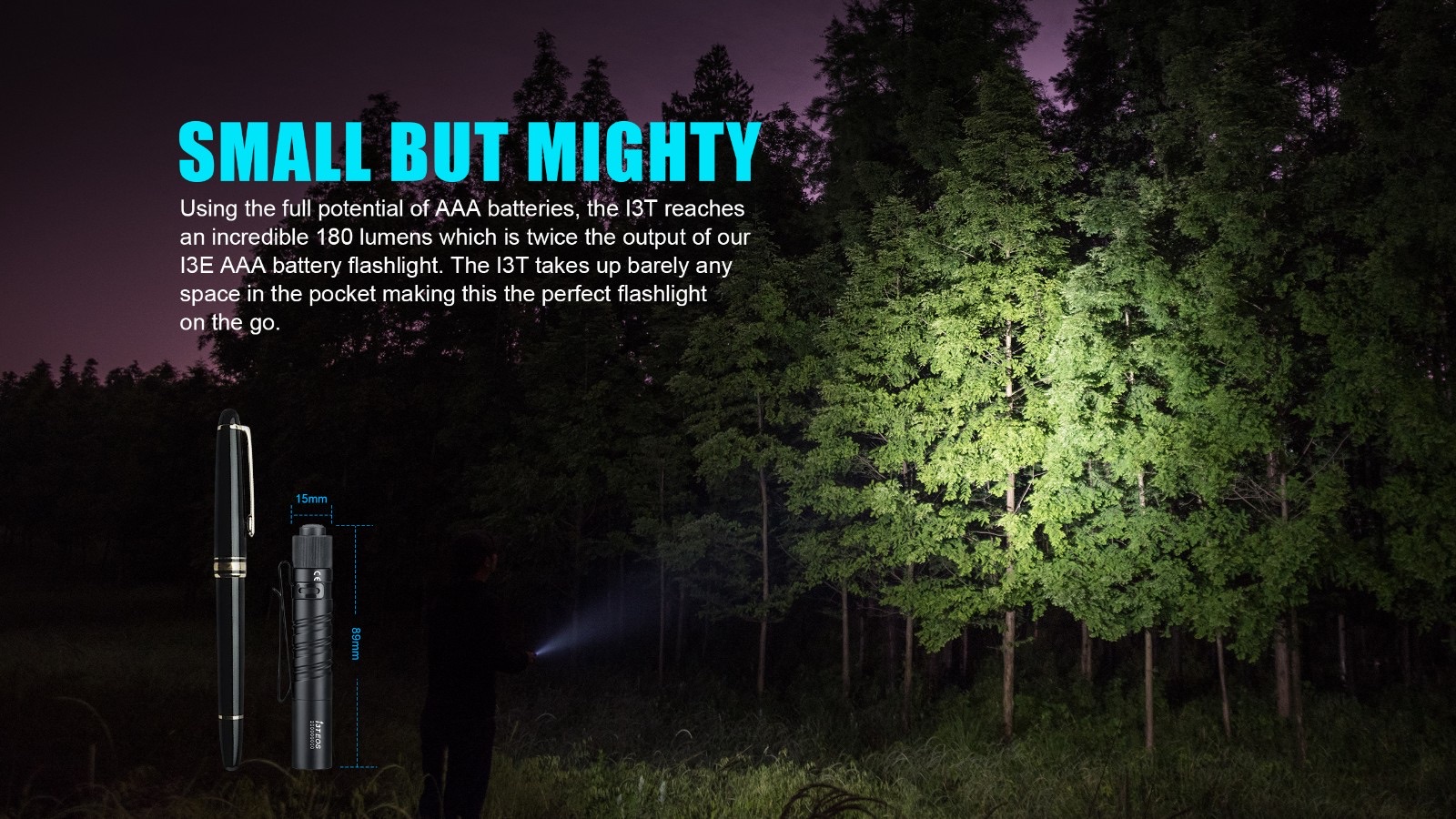 Olight i3T EOS Max AAA LED Torch - 180 Lumens, 60 Metres