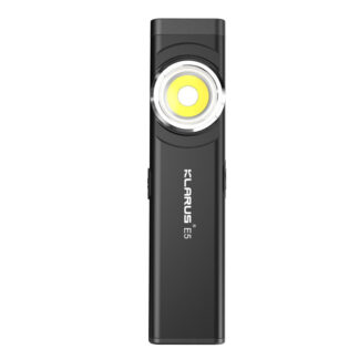 Klarus E5 Rechargeable EDC Tool Light with Magnetic Base - 600 Lumens, 30 Metres (Black)