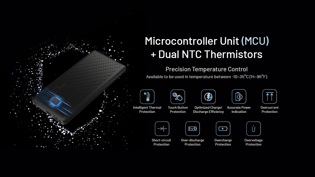 Nitecore NB Plus Ultra Lightweight Carbon Fibre 10000mAh Waterproof Power Bank