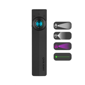 Olight ArkPro – Flat Unibody EDC Torch with Multi-Light Sources, Matte Black - 1500 Lumens, 205 Metres