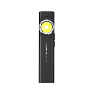 Klarus E5 Plus Rechargeable EDC Tool Light with Magnetic Base – 650 Lumens (Black)