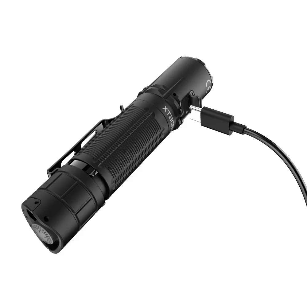 Klarus XT2CR PRO Rechargeable Pocket Flashlight – 2300 Lumens, 360 Metres – Black (NEW 2025 MODEL)