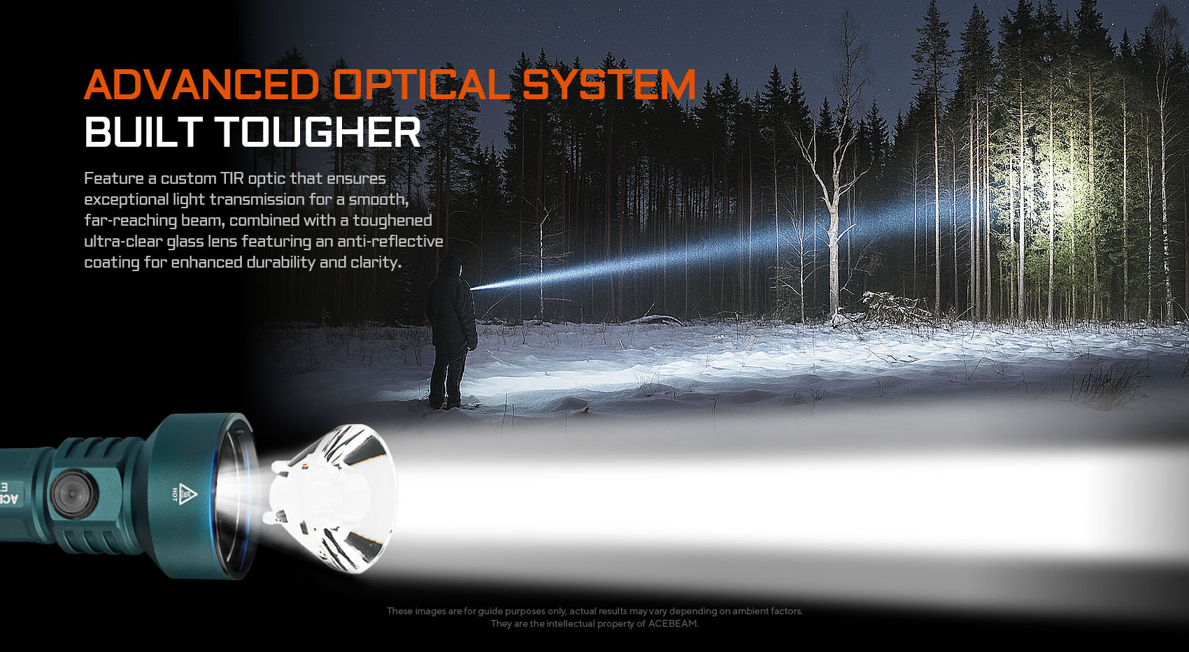 AceBeam E10 2.0 Ultra Compact Long-Range EDC Thrower - 1200 Lumens, 715 Metres