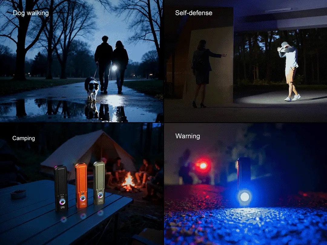 Fenix E06R Pro Flat Flashlight with UV & Red Laser Modes - 1600 Lumens, 160 Metres (Orange)