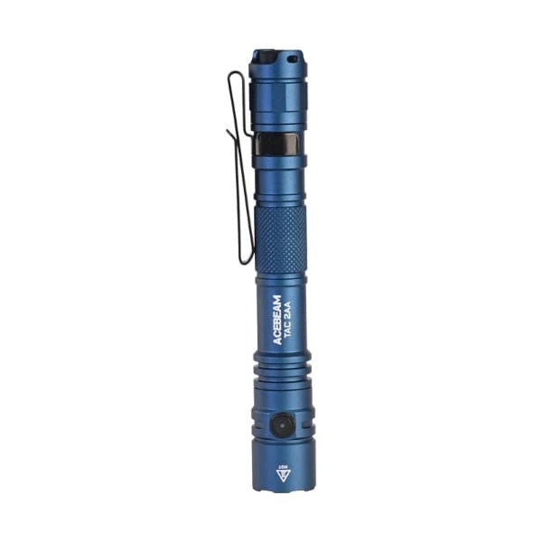 AceBeam TAC 2AA Pocket EDC Flashlight - 1600 Lumens, 304 Metres - Blue